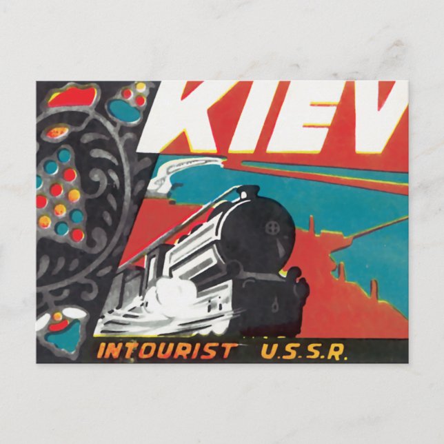 Kiev Inturi USSR Vykort (Framsida)