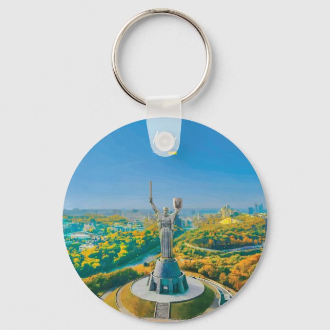 Kiev, Ukraina - Monumentet Moder Ukraina Nyckelring (Framsida)