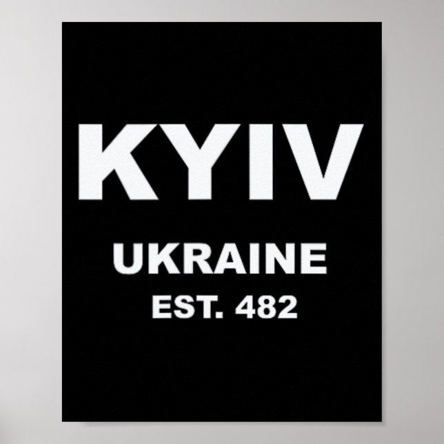 Kiev Ukraina Poster (Framsidan)