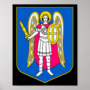 Kiev Ukraina Vapen Souvenir Kyiv Ukrayina P Poster