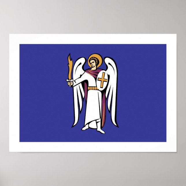 Kievs flagga poster (Framsidan)