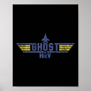 Kievspöket Ukrainska Pilotesset Putin Jag Står Wi Poster
