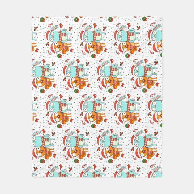 Kiff and Barry Holiday Fleecefilt (Framsidan)