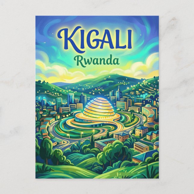 Kigali Convention Centre Rwanda Vykort (Framsida)