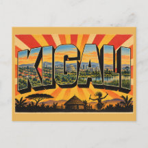 Kigali Hills Dome Våtmarks Vintage Reskonst
