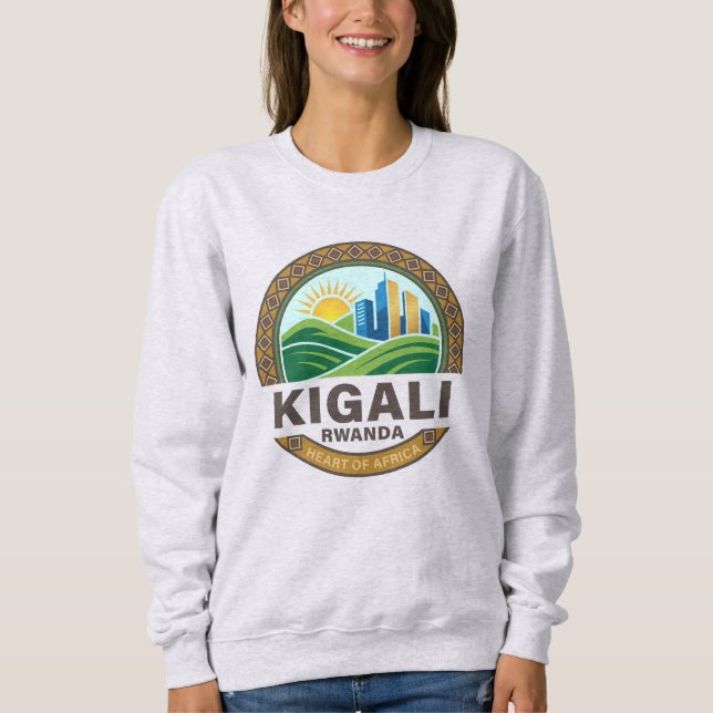 Kigali Rwanda Afrika T Shirt (Framsida)
