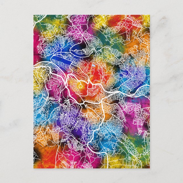 Kigali Rwanda City Karta Vykort (Framsida)