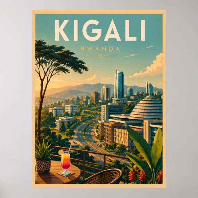 Kigali Rwanda  Poster (Framsidan)