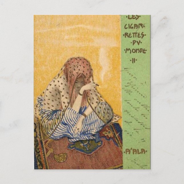 Kigaretter i världen av Raphael Kirchner Vykort (Framsida)