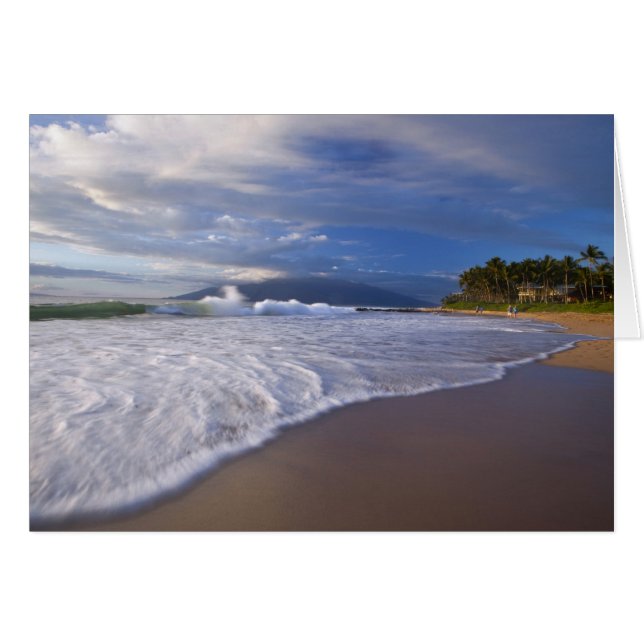 Kihei Beach, Maui, Hawaii, USA Hälsningskort (Framsidan Horizontal)