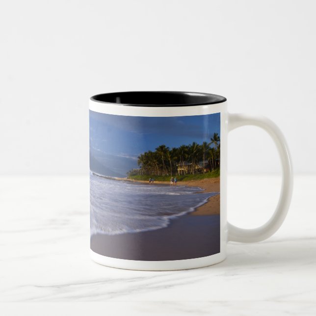 Kihei-stranden, Maui, Hawaii, USA Två-Tonad Mugg (Höger)