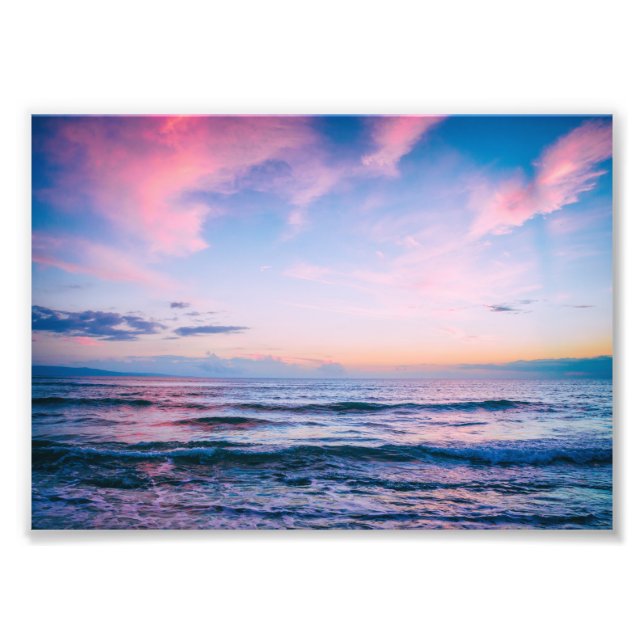 Kihei Sunset, Maui, Hawaii | Fotoutskrift Fototryck (Framsidan)