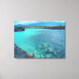 Kiholo Bay Hawaii fångade sceniska kanvastryck