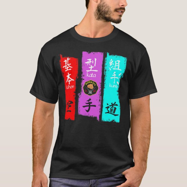 Kihon Kata Kumite - Shorin Ryu Karate T-Shirt (Framsida)