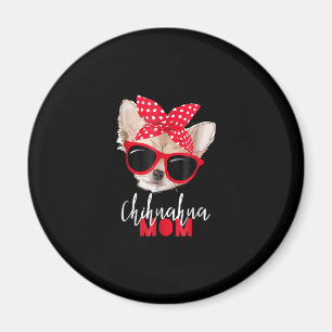 kihuahua rolig hund mamma solglasögon hund älska magnet