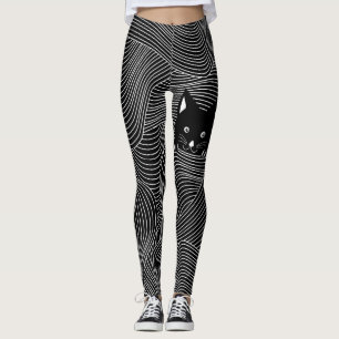 Kika damasker för en bukatt leggings