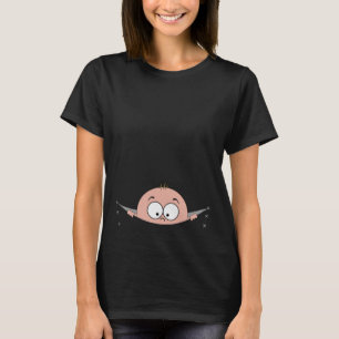 Kika en T-tröja Pregancy för bupojkemoderskap T Shirt