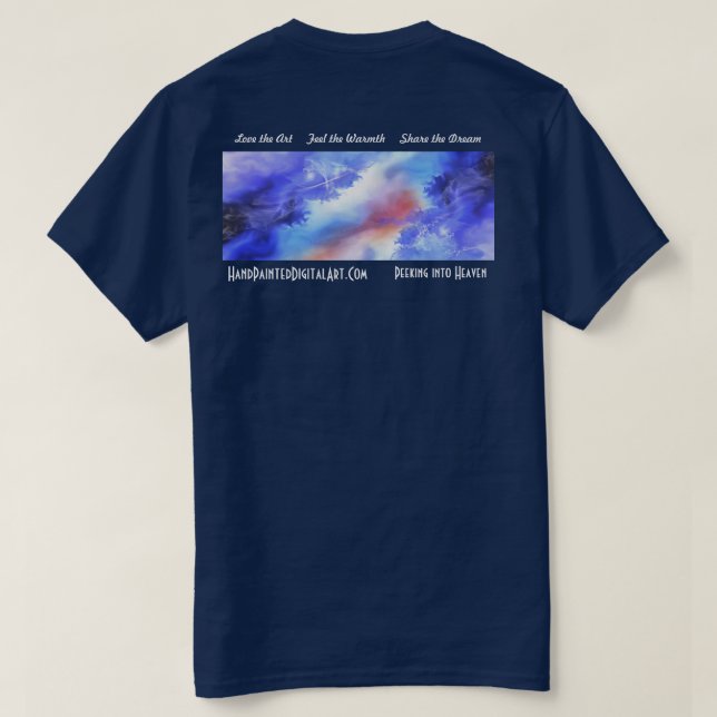 Kika in i himmel tee (Design baksida)