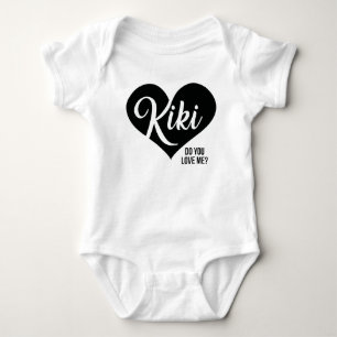 Kiki - älskar du mig? - BabyPlaysuit Romper T Shirt