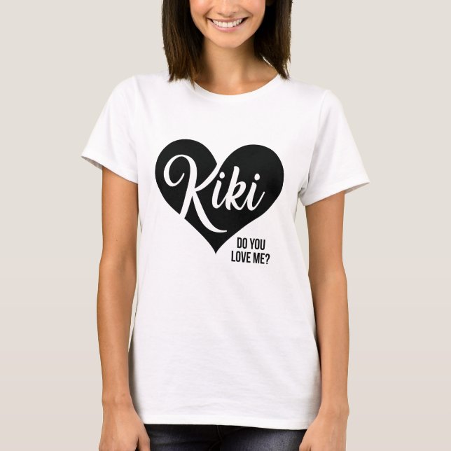 Kiki - älskar du mig? - T-tröja T Shirt (Framsida)
