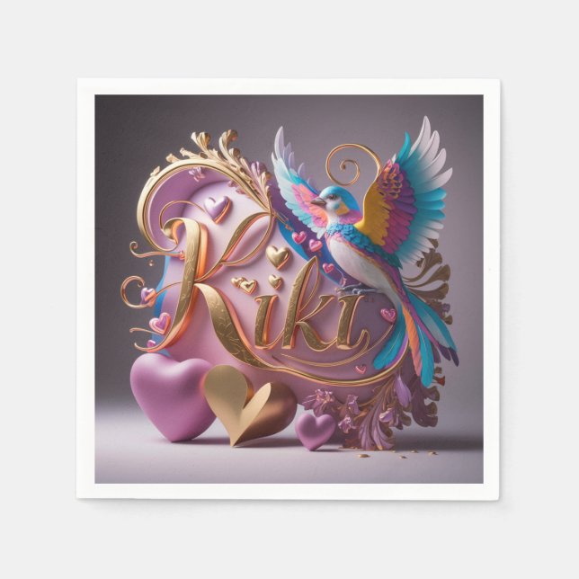 Kiki Birthday Pappersservett (Framsidan)