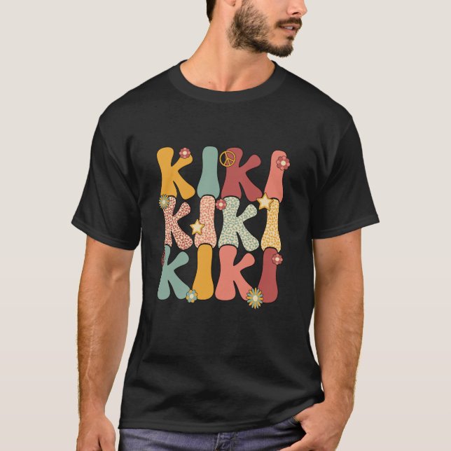 Kiki Grandma Groovy Kiki Grandmor T Shirt (Framsida)