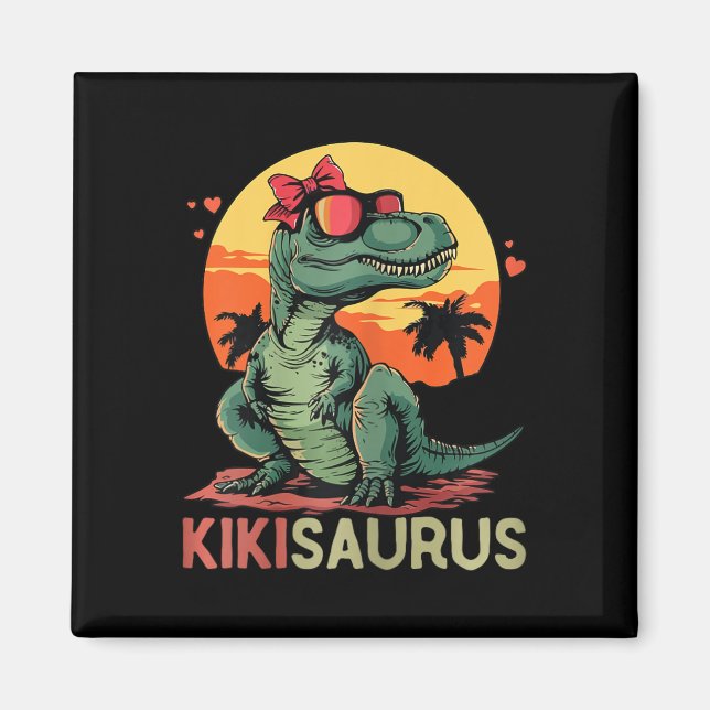 Kikisaurus Dino Dinosaur Kiki-saurus T-rex Mor' Magnet (Framsidan)