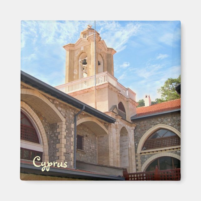Kikkos kloster på Cypern Magnet (Framsidan)