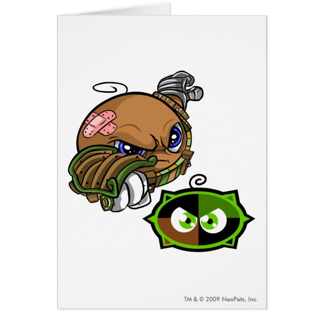 Kiko kapten 1 för sjölag hälsningskort (Framsidan)