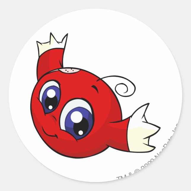 Kiko Red Runt Klistermärke (Framsida)