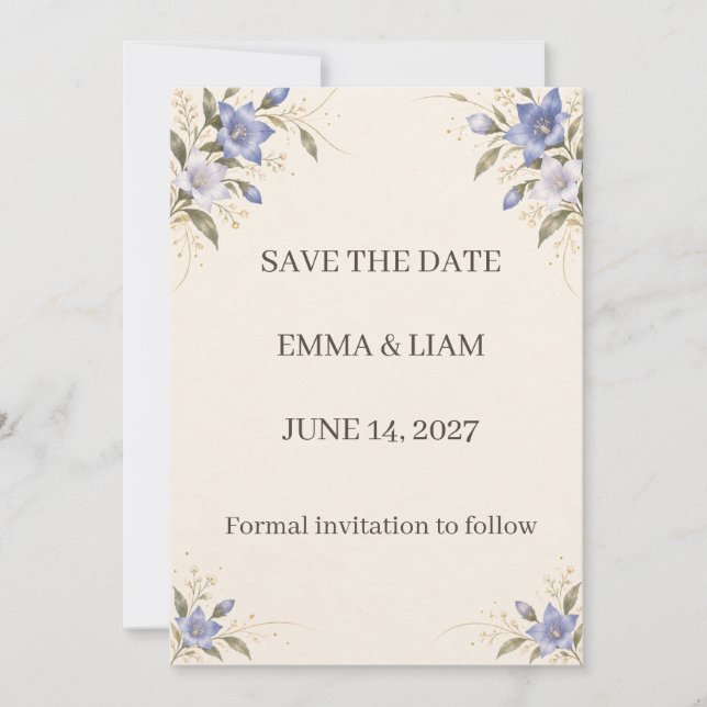 Kikyo Save the Date Spara Datumet (Framsida)