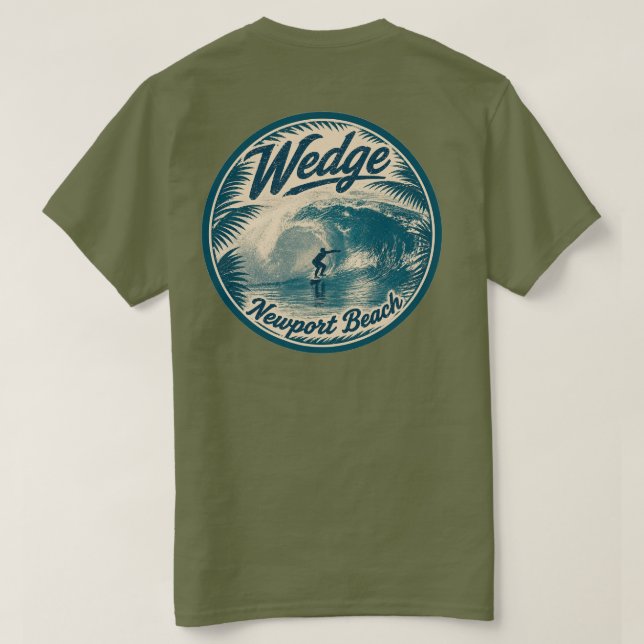 Kil T-Shirt (Män) Newport Beach, CA (Design baksida)