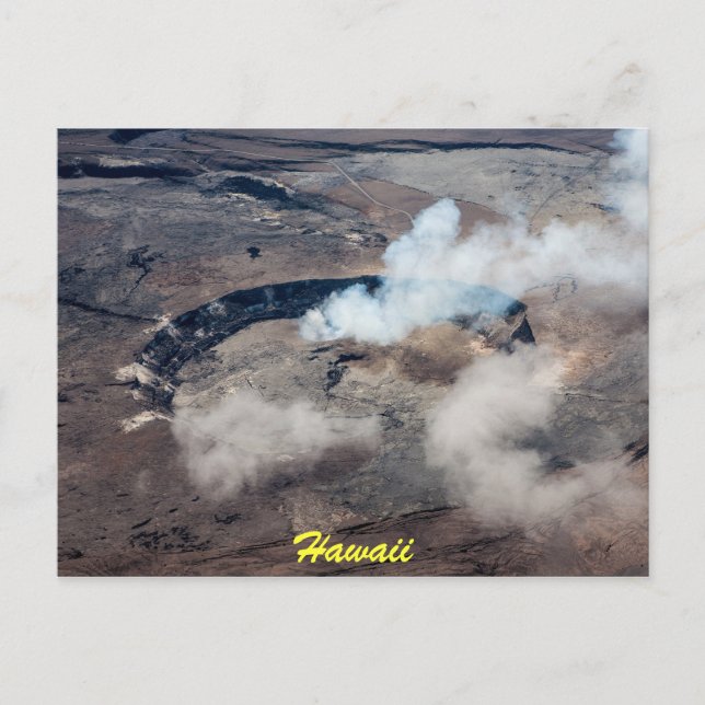 Kilauea Caldera Postcard Vykort (Framsida)