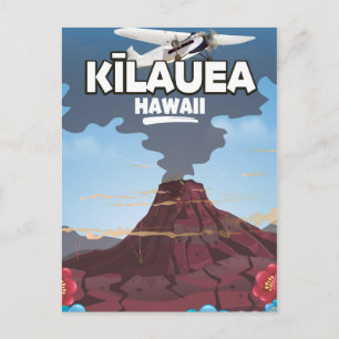 Kīlauea Hawaii Volcano-reseaffisch Vykort
