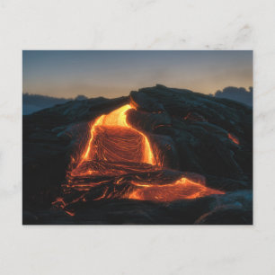 Kilauea Lava Flow Hawaii Volcano Eruption 2018 Vykort