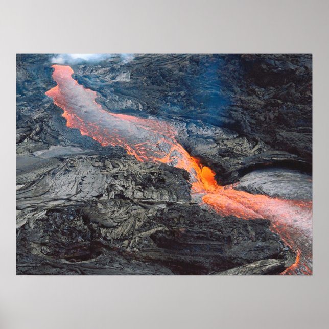 Kilauea Lava Flow Poster Skriv ut (Framsidan)