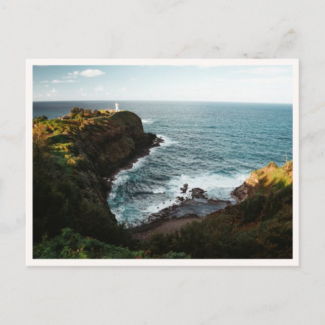 Kilauea Lighthouse Kauai Hawaii Photo Vykort (Framsida)
