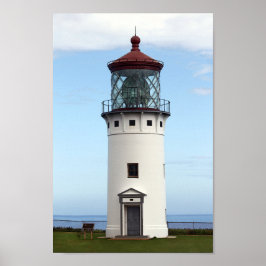 Kilauea Lighthouse på Kauai Poster