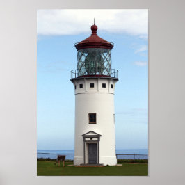 Kilauea Lighthouse på Kauai Poster