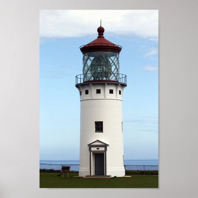 Kilauea Lighthouse på Kauai Poster (Framsidan)