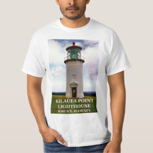 Kilauea pekar fyren, Kauai, den Hawaii T-tröja T Shirt