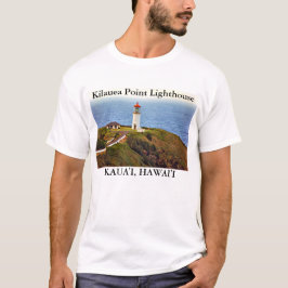 Kilauea pekar fyren, Kaua'i, den Hawai'i T-tröja Tee Shirt