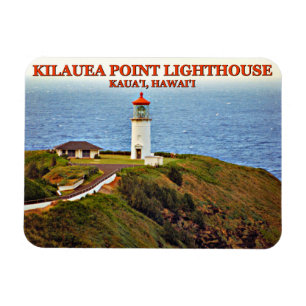 Kilauea pekar fyren, Kauai, Hawaii Magnet