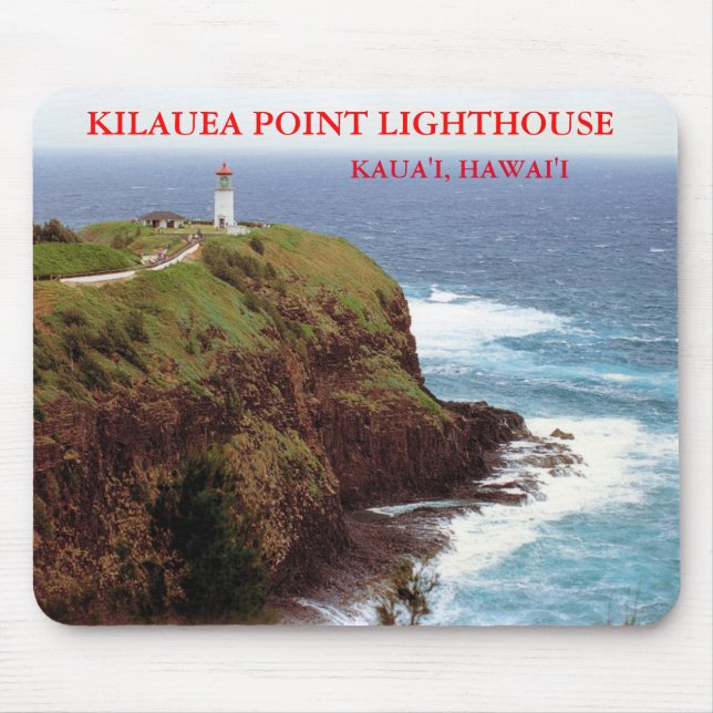 Kilauea Point Lighthouse, Kauai, Hawaii Mousepad Musmatta (Framsidan)