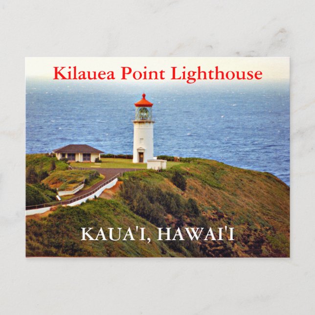 Kilauea Point Lighthouse, Kaua'i, Hawai'i Postcard Vykort (Framsida)