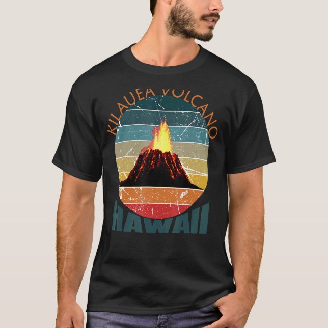 Kilauea Volcano Eruption Hawaii Geological Survey T Shirt (Framsida)