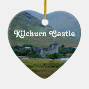 Kilchurn slott julgransprydnad keramik