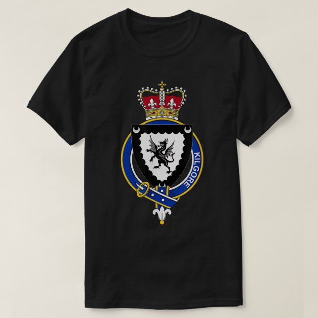 Kilgore Jackar Arm Family Crest T Shirt (Design framsida)