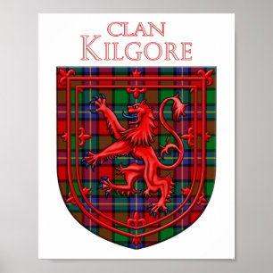 Kilgore Tartan Scottish Play Lejon Rampant Poster
