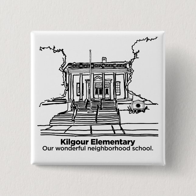 Kilgour kvadrerar emblem knapp (Framsida)